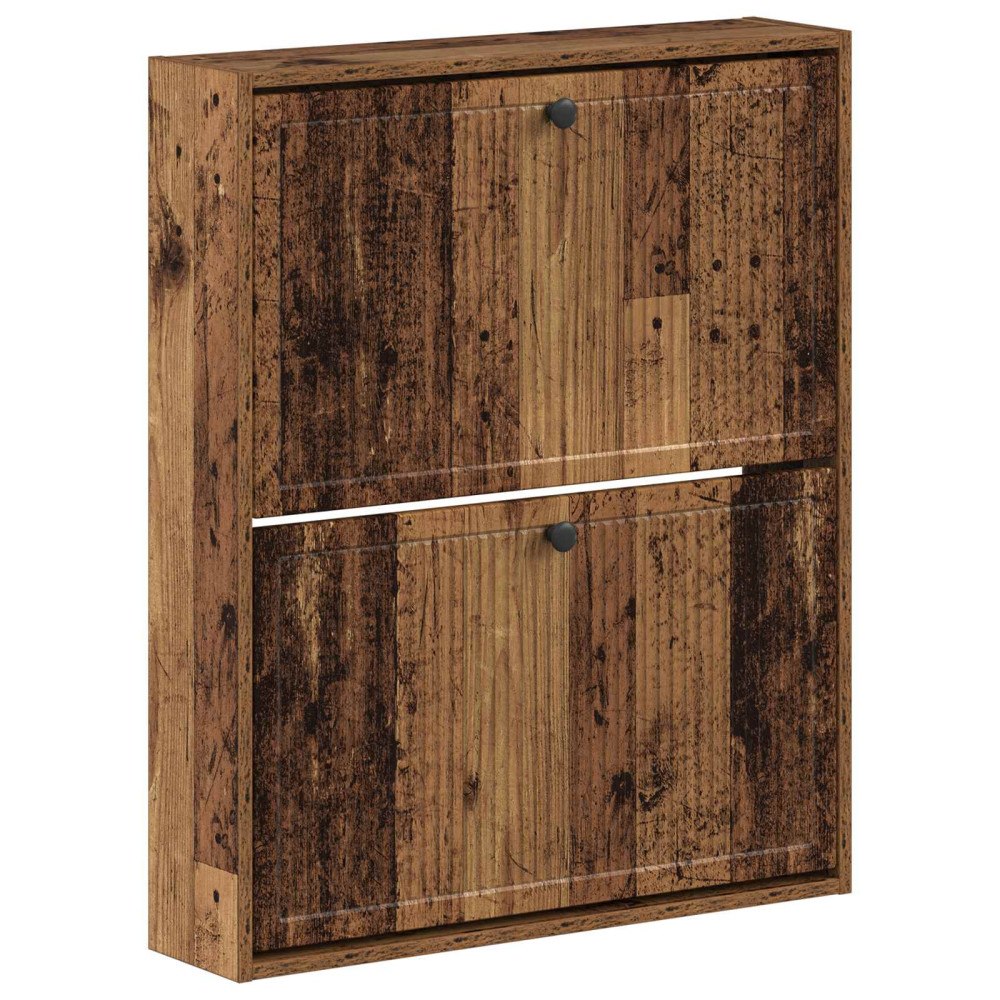 vidaXL Väggmonterad skoskåp EDE 71 x 17 x 86 cm Konstruerat trä