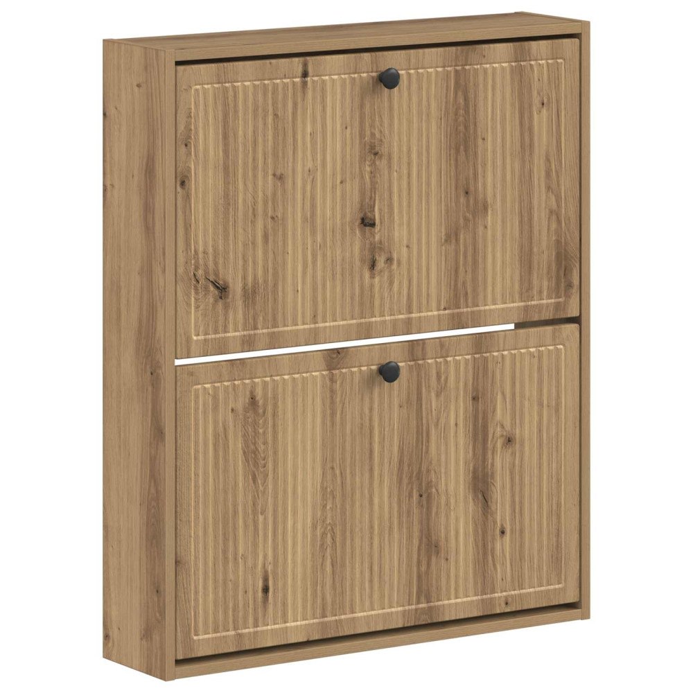vidaXL Väggmonterad skoskåp EDE 71 x 17 x 86 cm Konstruerat trä