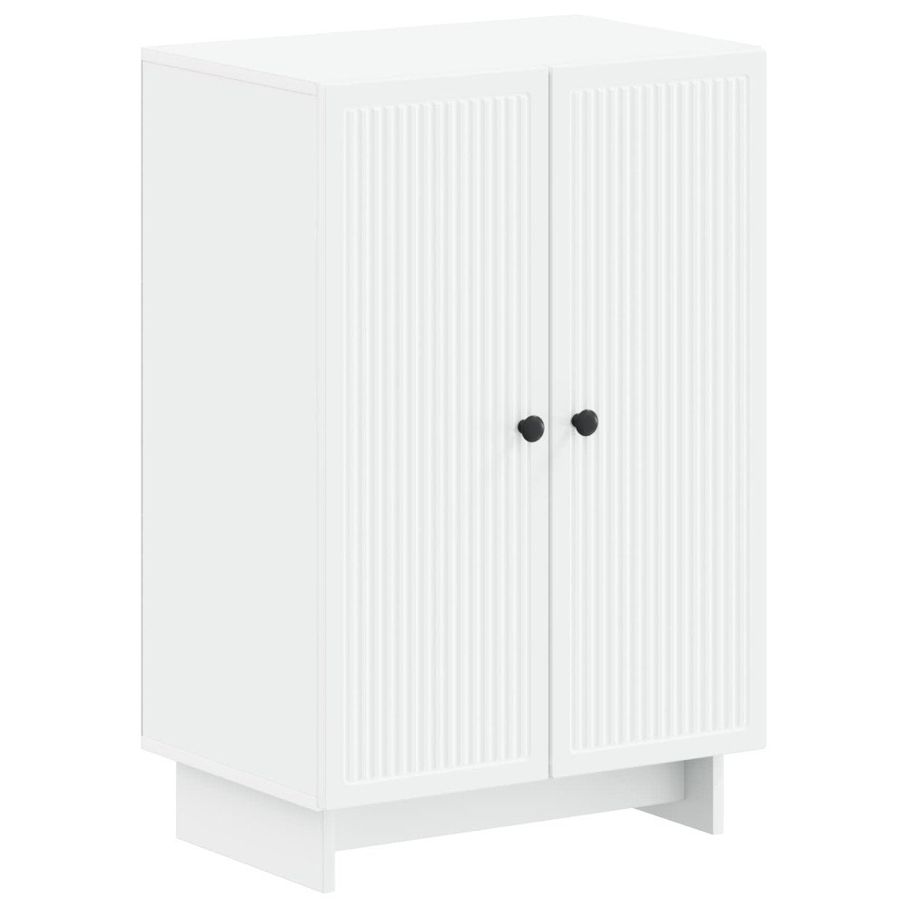 vidaXL Skoskåp EDE 59,5 x 39,5 x 90 cm Konstruerat trä Vit