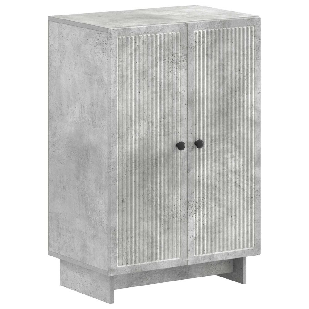 vidaXL Skoskåp EDE 59,5 x 39,5 x 90 cm Konstruerat trä Betonggrå