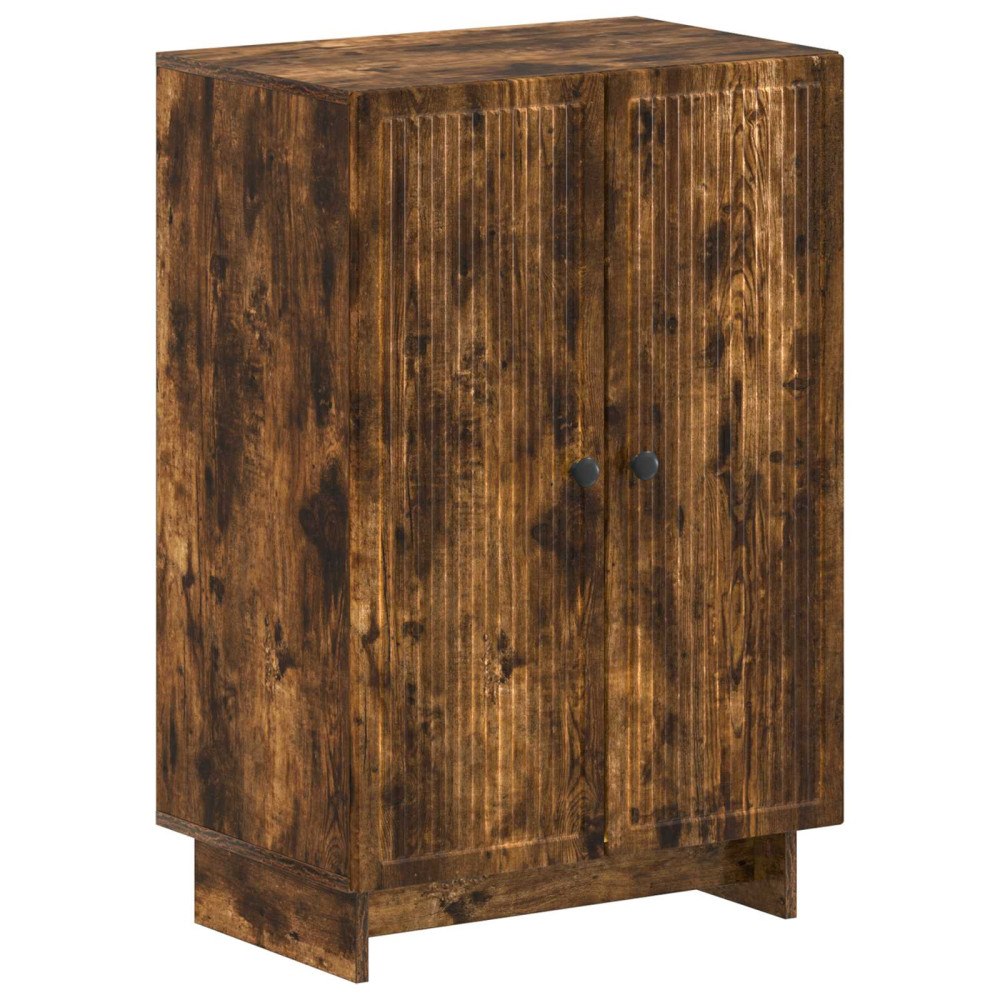 vidaXL Skoskåp EDE 59,5 x 39,5 x 90 cm Konstruerat trä Rökt ek