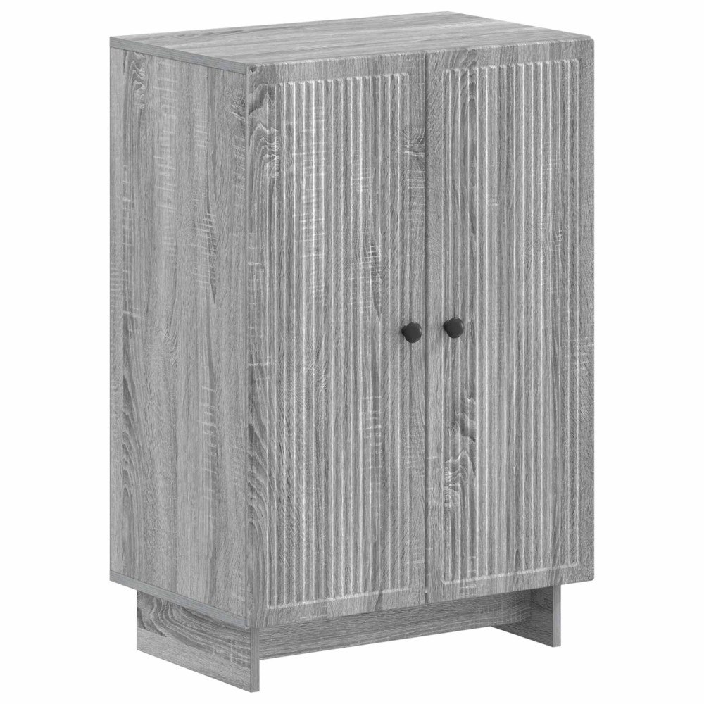 vidaXL Skoskåp EDE 59,5 x 39,5 x 90 cm Konstruerat trä Grå Sonoma