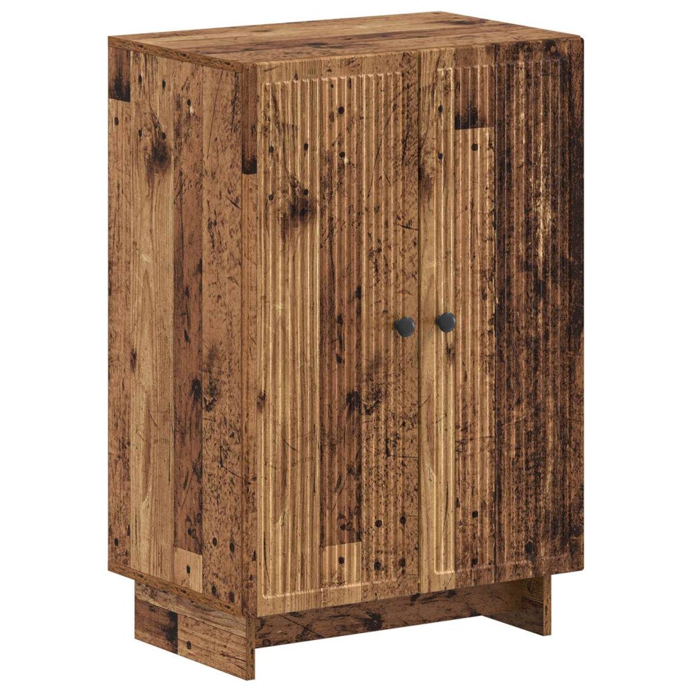vidaXL Skoskåp EDE 59,5 x 39,5 x 90 cm Konstruerat trä Gammalt trä