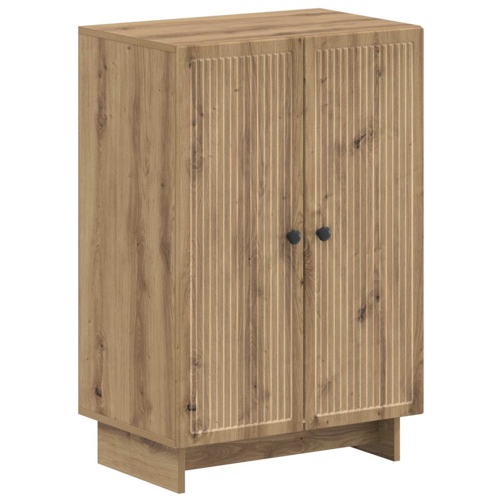 vidaXL Skoskåp EDE 59,5 x 39,5 x 90 cm Konstruerat trä Artisan-ek