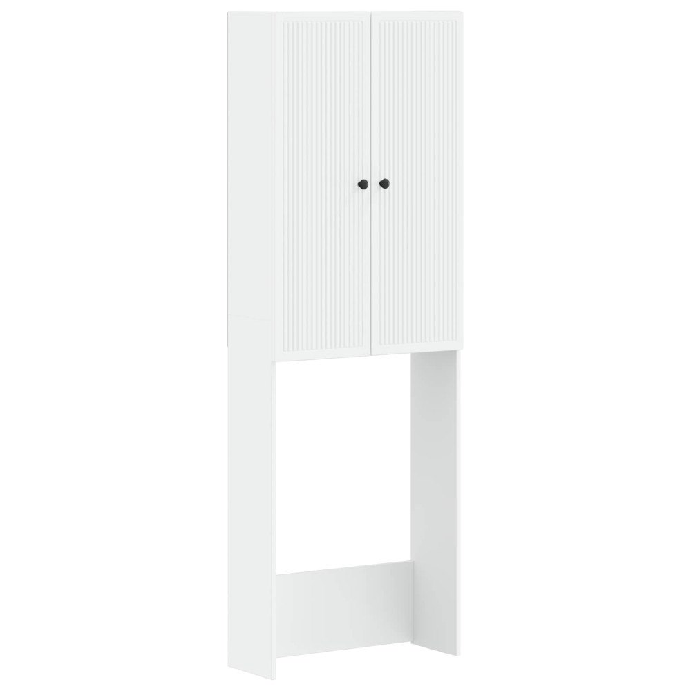 vidaXL Toalett skåp EDE Vit 66 x 25,5 x 190 cm Konstruerat trä