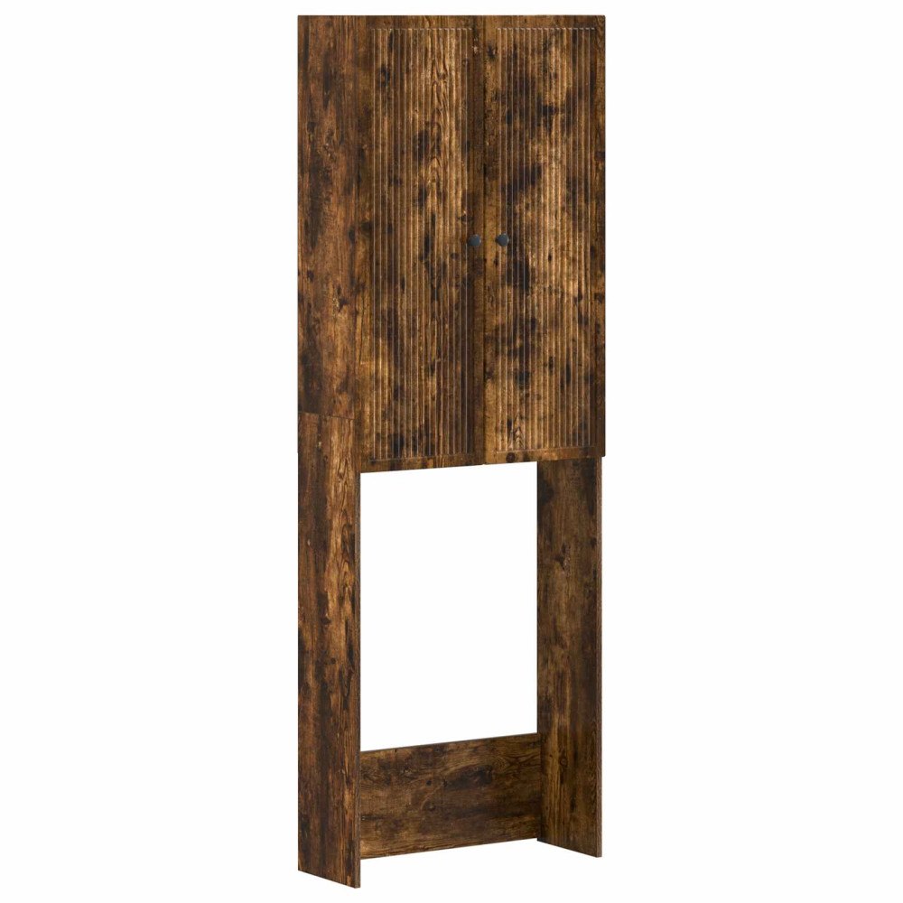 vidaXL Toalett skåp EDE Rökt ek 66 x 25,5 x 190 cm Konstruerat trä