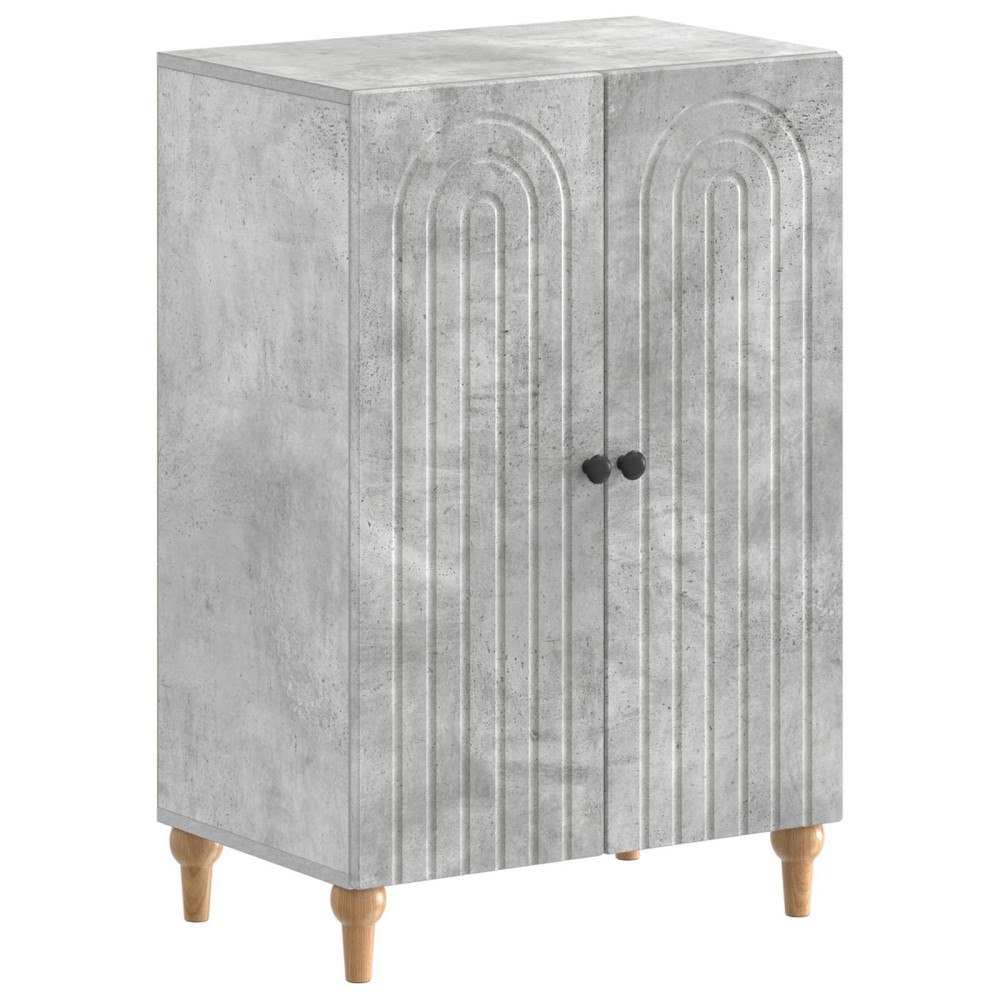 vidaXL Skoskåp ALKMAAR 59,5 x 39,5 x 90 cm Konstruerat trä Betonggrå