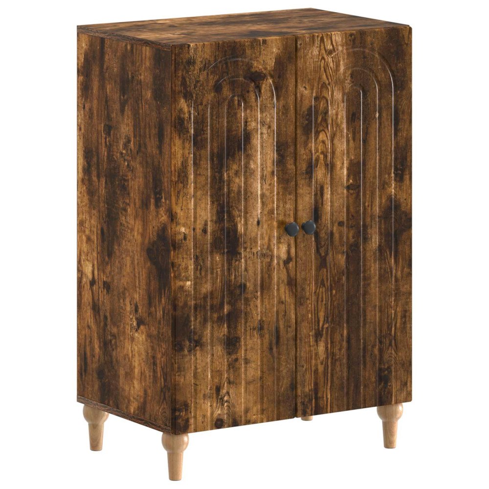 vidaXL Skoskåp ALKMAAR 59,5 x 39,5 x 90 cm Konstruerat trä Rökt ek