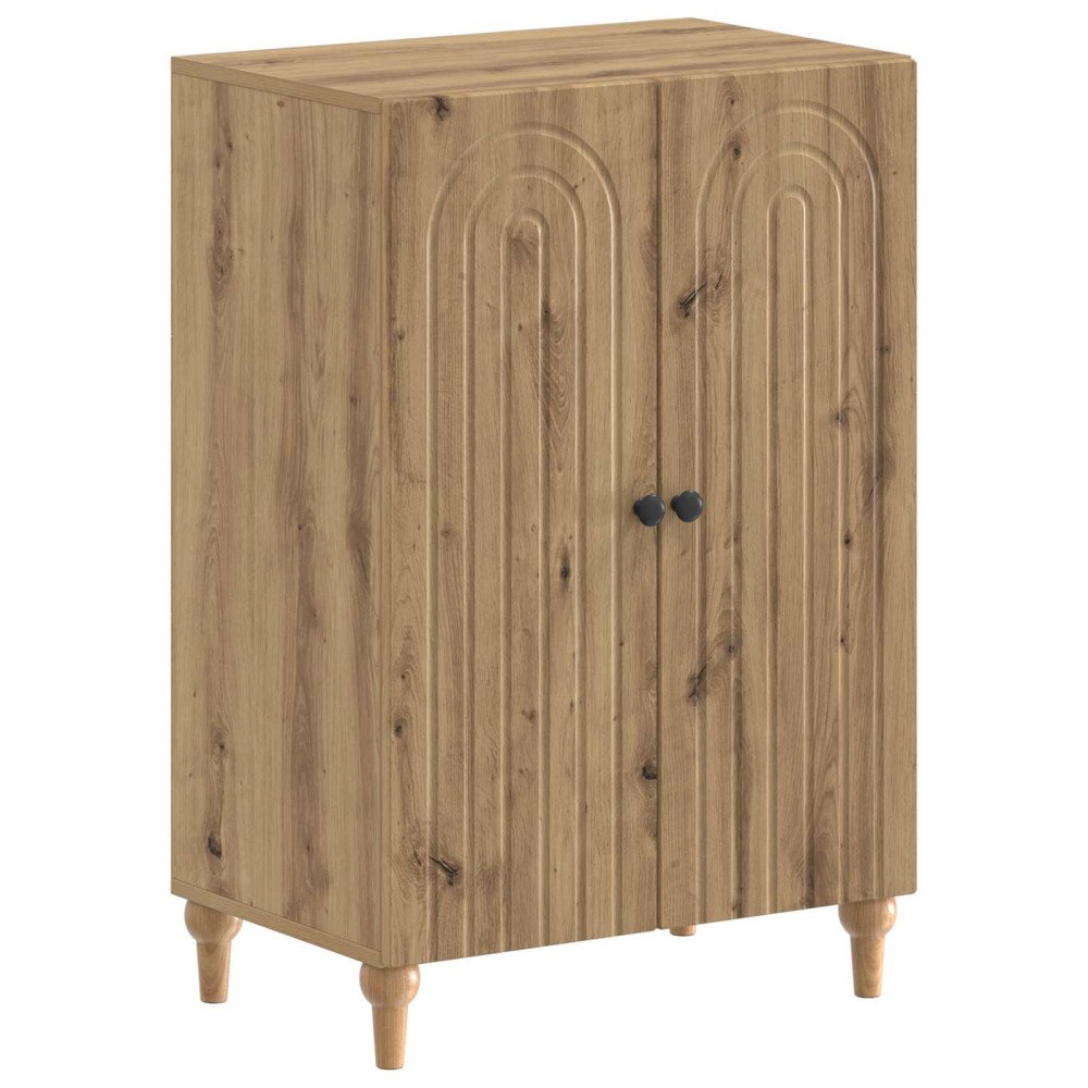 vidaXL Skoskåp ALKMAAR 59,5 x 39,5 x 90 cm Konstruerat trä Artisan-ek