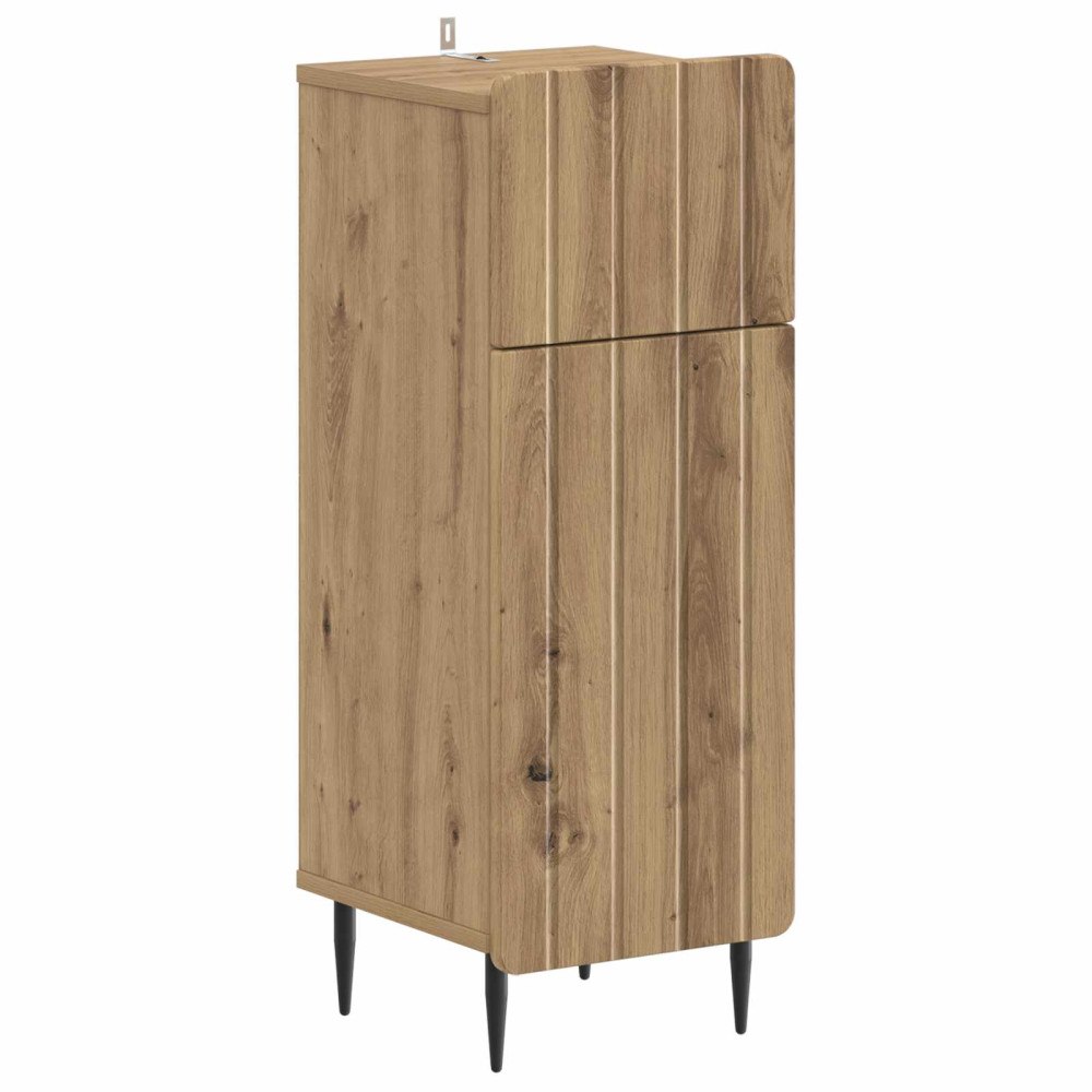 vidaXL Badrumsskrubb ZWOLLE Artisan-ek 30 x 31 x 79,5 cm