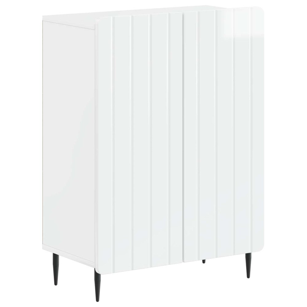 vidaXL Badrumsskrubb ZWOLLE Vit högglans 59,5 x 31 x 79,5 cm
