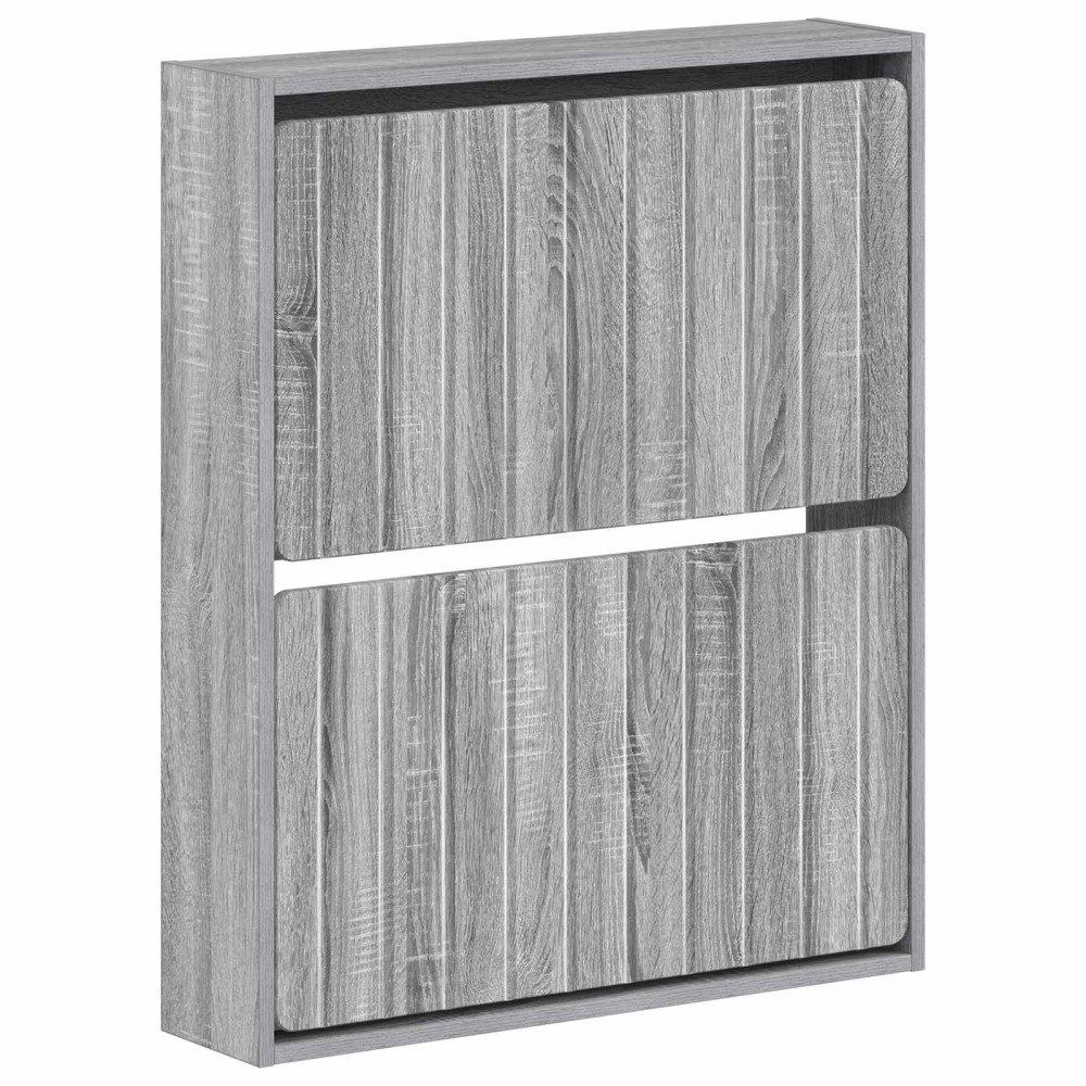 vidaXL Väggmonterad skoskåp ZWOLLE 71 x 17 x 86 cm Konstruerat trä