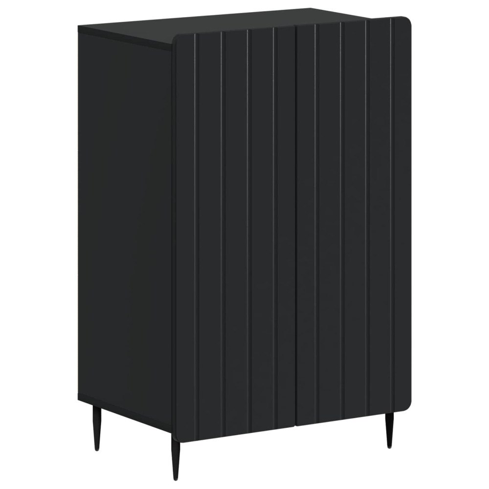 vidaXL Skoskåp ZWOLLE 59,5 x 39,5 x 91,5 cm Konstruerat trä Svart