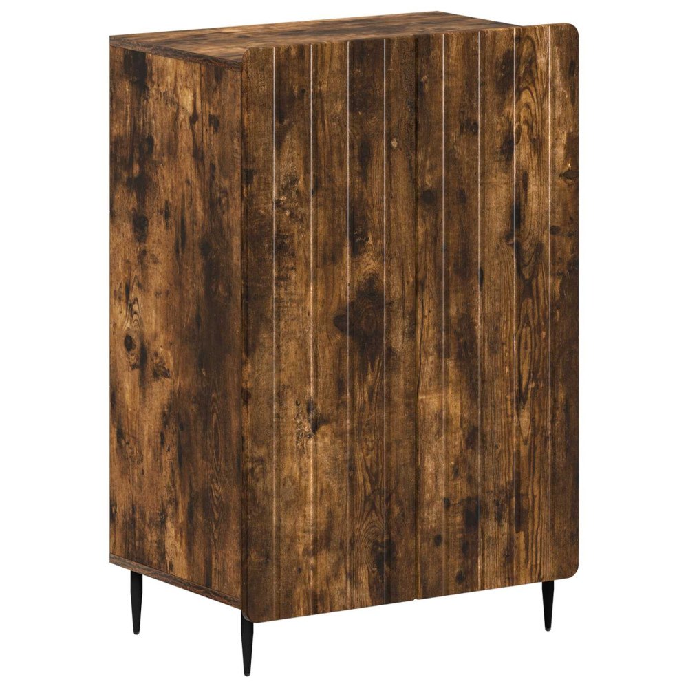 vidaXL Skoskåp ZWOLLE 59,5 x 39,5 x 91,5 cm Konstruerat trä Rökt ek