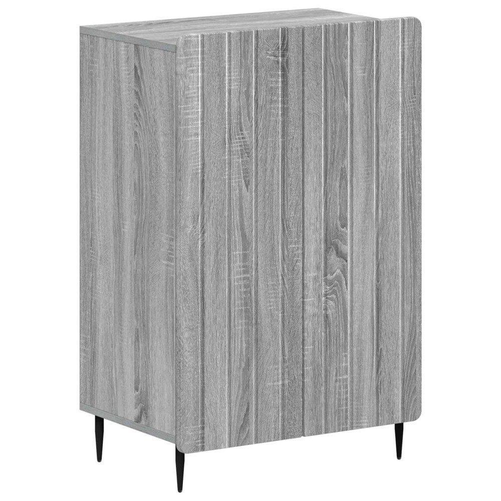 vidaXL Skoskåp ZWOLLE 59,5 x 39,5 x 91,5 cm Konstruerat trä Grå Sonoma