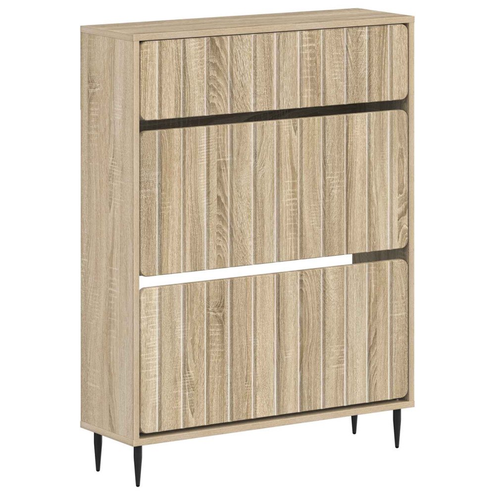 vidaXL Skoskåp ZWOLLE 78 x 24 x 103 cm Konstruerat trä Sonoma-ek