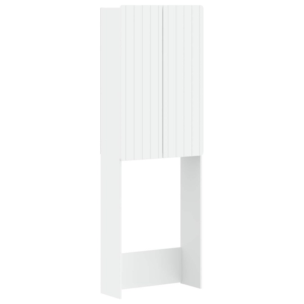 vidaXL Toalett skåp ZWOLLE Vit 66 x 25,5 x 190 cm Konstruerat trä