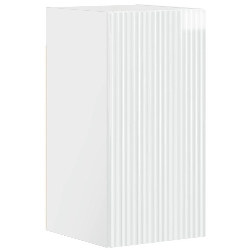 vidaXL Badrumsväggskåp ARNHEM Vit högglans 30 x 31 x 59 cm
