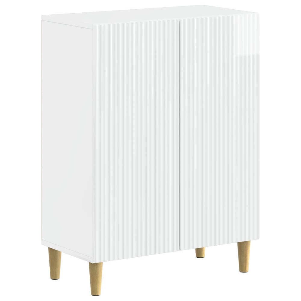 vidaXL Badrumsskrubb ARNHEM Vit högglans 59,5 x 31 x 80 cm