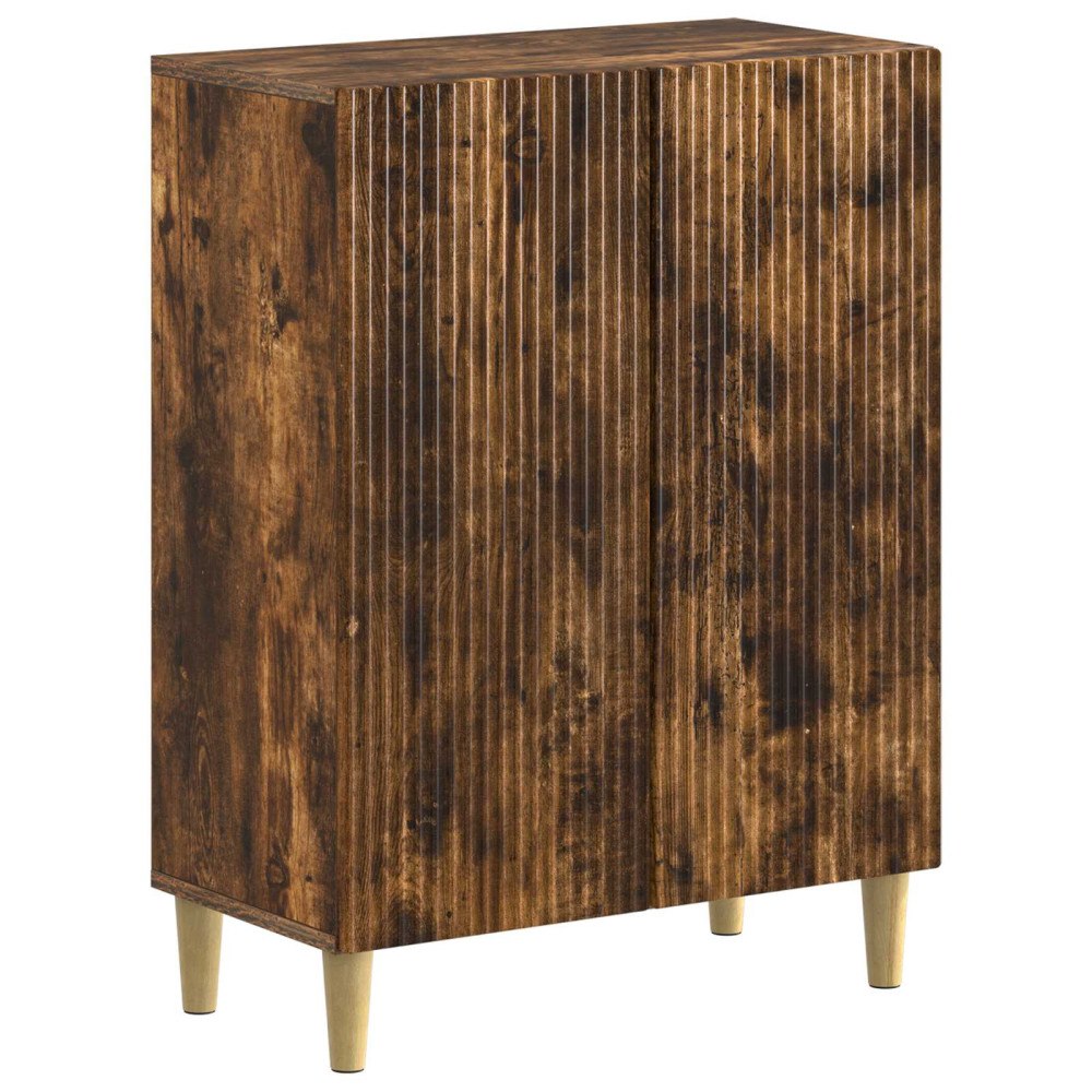 vidaXL Badrumsskrubb ARNHEM Rökt ek 59,5 x 31 x 80 cm Konstruerat trä
