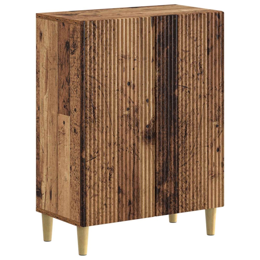 vidaXL Badrumsskrubb ARNHEM Gammalt trä 59,5 x 31 x 80 cm