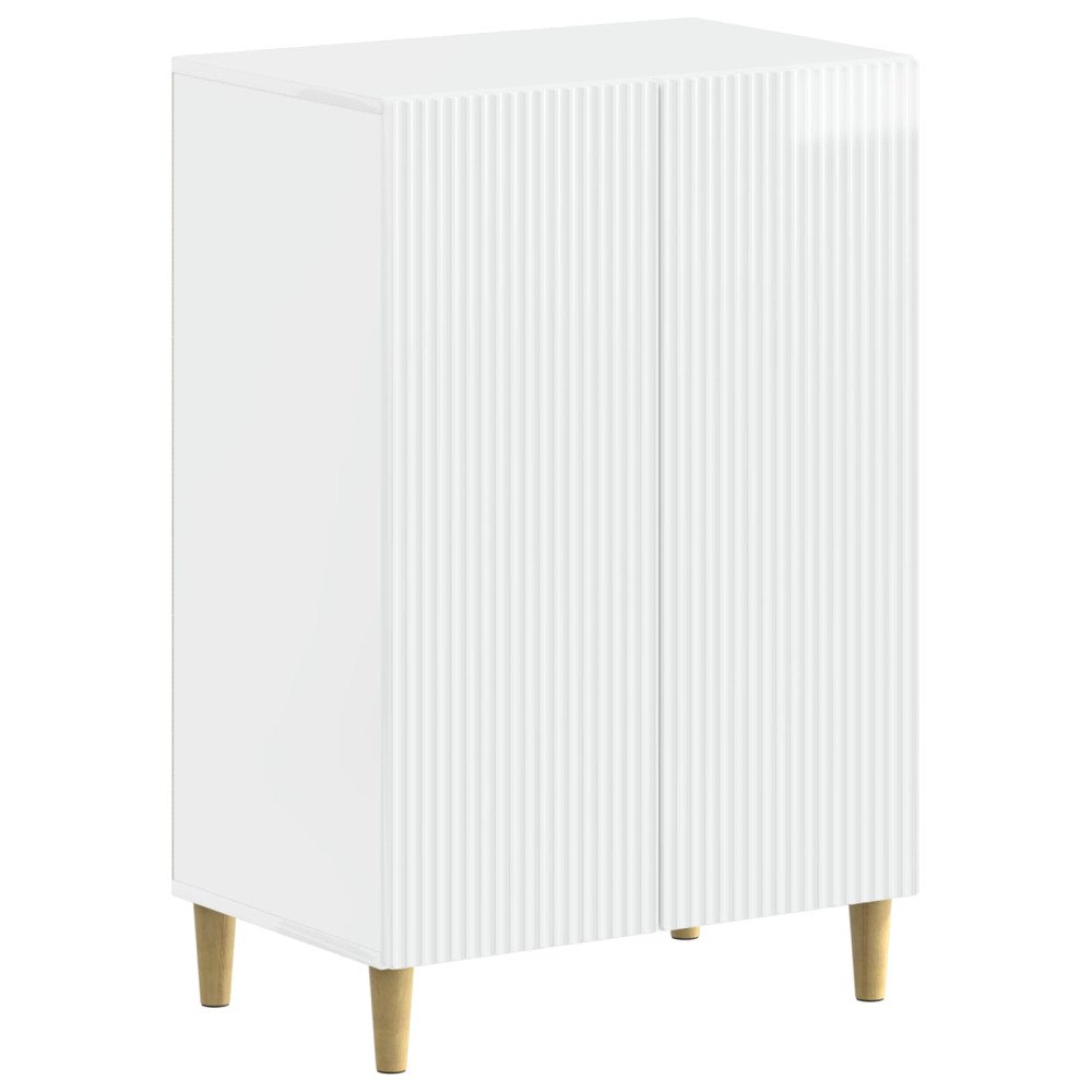 vidaXL Skoskåp ARNHEM 59,5 x 39,5 x 90 cm Konstruerat trä Vit högglans