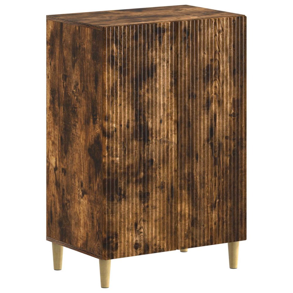 vidaXL Skoskåp ARNHEM 59,5 x 39,5 x 90 cm Konstruerat trä Rökt ek