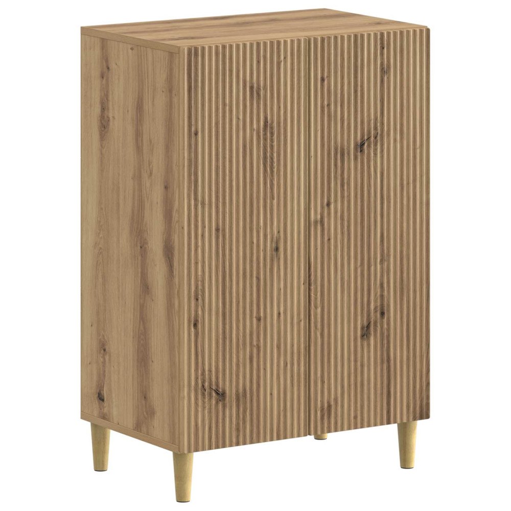 vidaXL Skoskåp ARNHEM 59,5 x 39,5 x 90 cm Konstruerat trä Artisan-ek