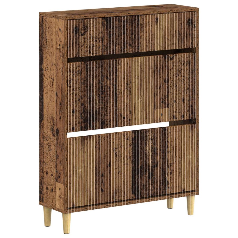 vidaXL Skoskåp ARNHEM 78 x 24 x 103 cm Konstruerat trä Gammalt trä