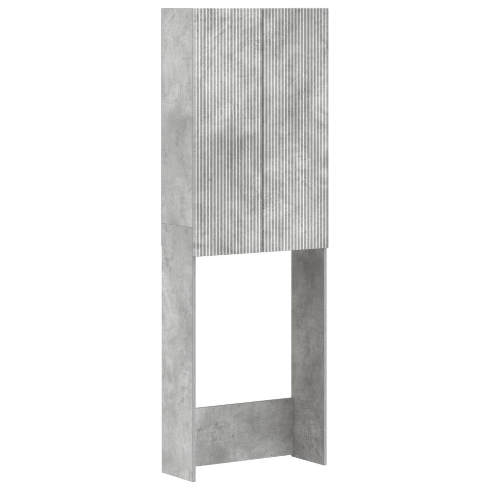 vidaXL Toalett skåp ARNHEM Betonggrå 66 x 25,5 x 190 cm