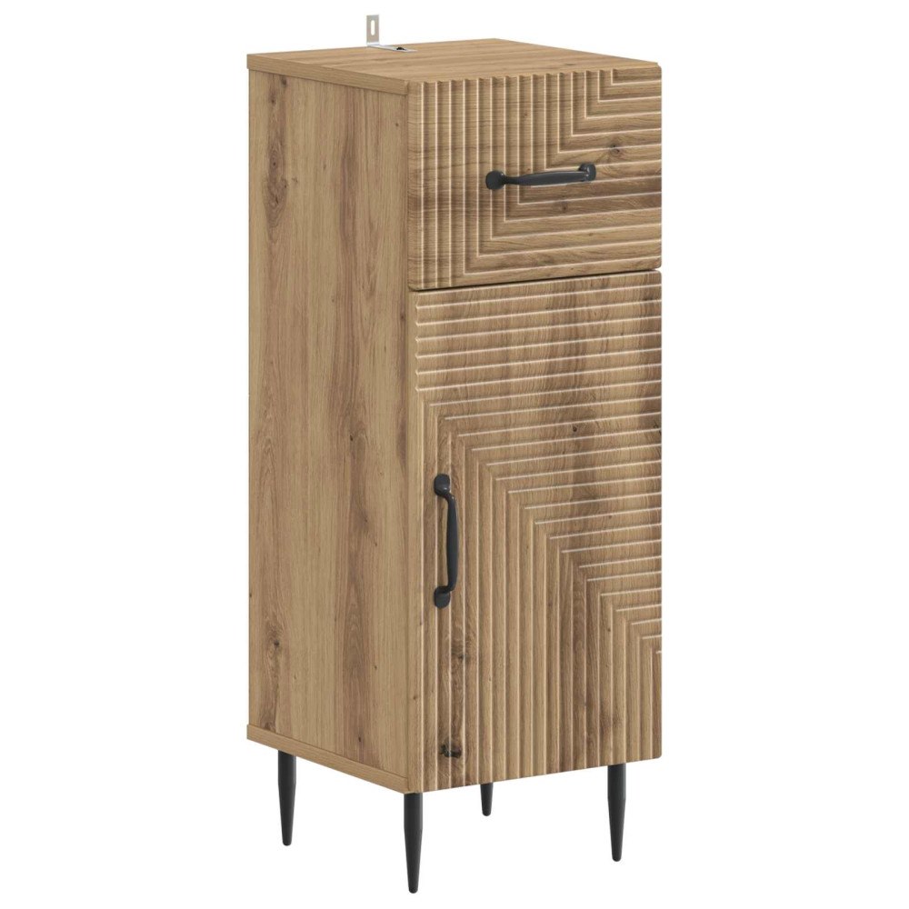 vidaXL Badrumsskrubb HAARLEM Artisan-ek 30 x 31 x 80 cm