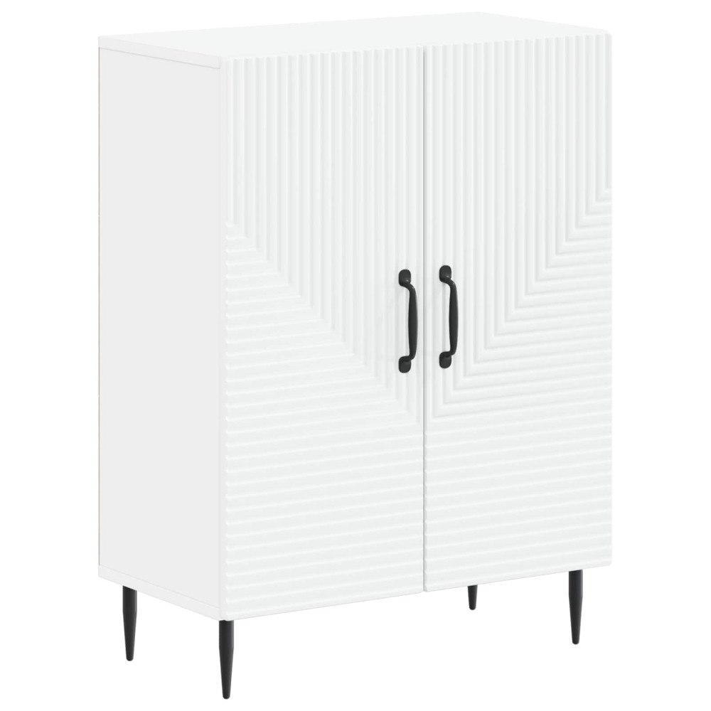 vidaXL Badrumsskrubb HAARLEM Vit 59,5 x 31 x 80 cm Konstruerat trä