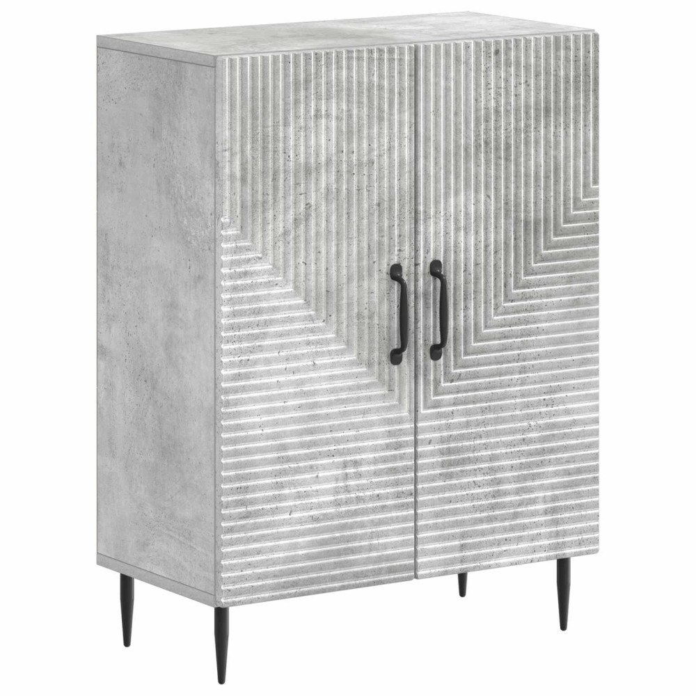 vidaXL Badrumsskrubb HAARLEM Betonggrå 59,5 x 31 x 80 cm