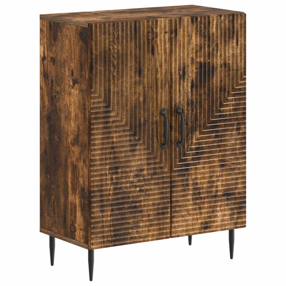 vidaXL Badrumsskrubb HAARLEM Rökt ek 59,5 x 31 x 80 cm Konstruerat trä