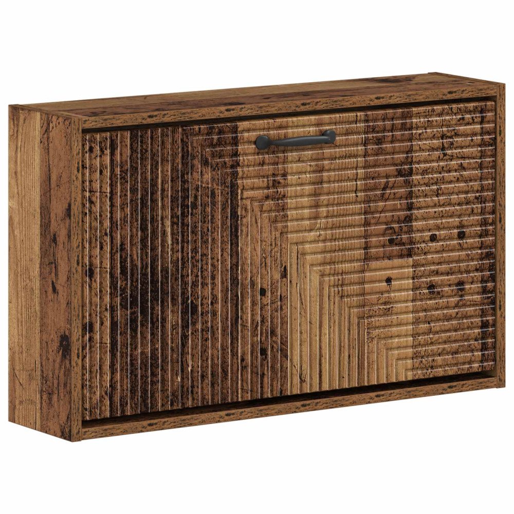 vidaXL Väggmonterad skoskåp HAARLEM 71 x 17 x 43 cm Konstruerat trä