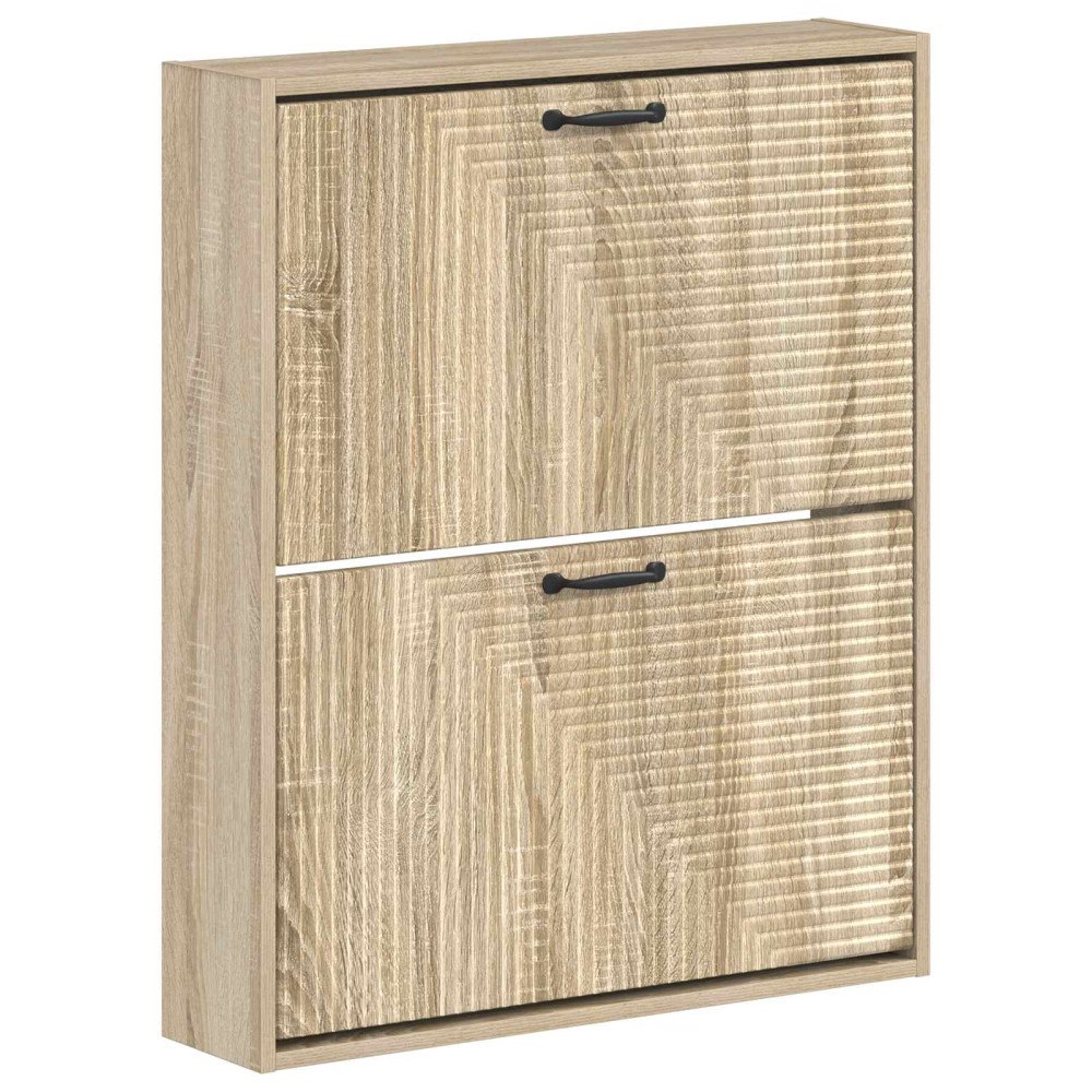 vidaXL Väggmonterad skoskåp HAARLEM 71 x 17 x 86 cm Konstruerat trä