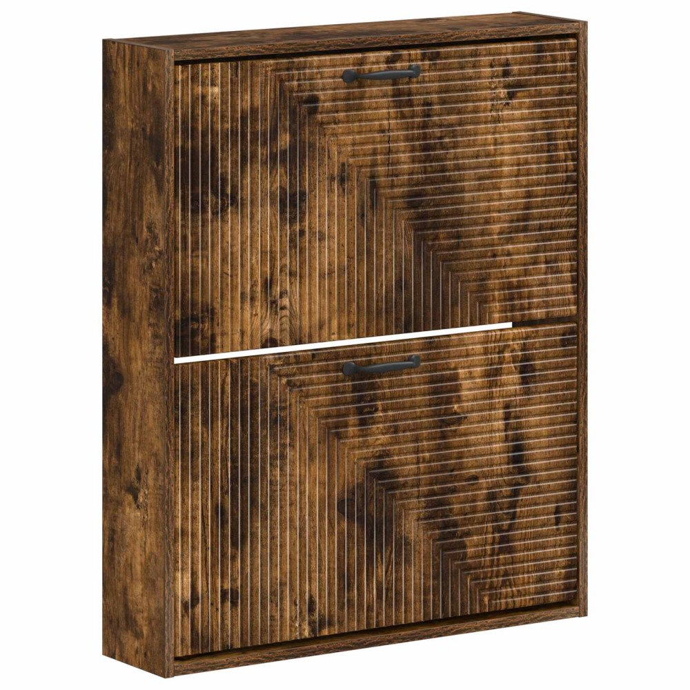 vidaXL Väggmonterad skoskåp HAARLEM 71 x 17 x 86 cm Konstruerat trä