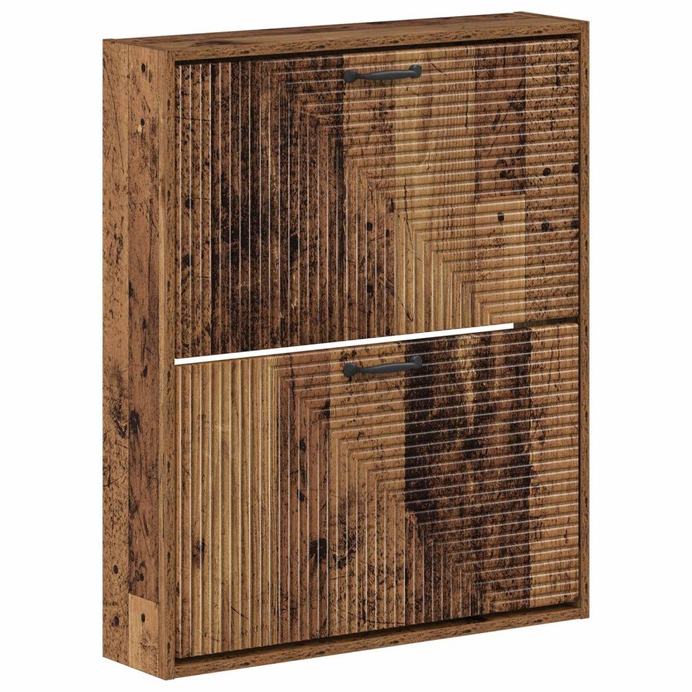 vidaXL Väggmonterad skoskåp HAARLEM 71 x 17 x 86 cm Konstruerat trä