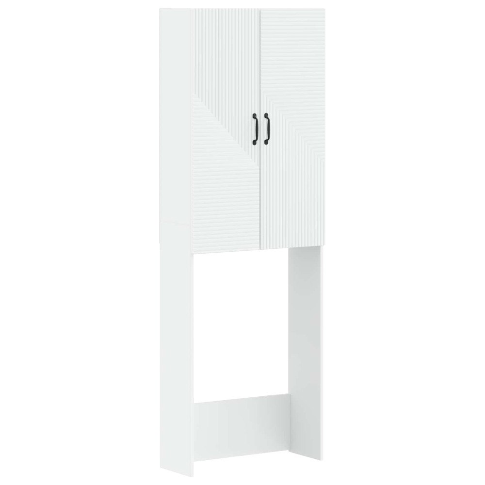 vidaXL Toalett skåp HAARLEM Vit 66 x 25,5 x 190 cm Konstruerat trä