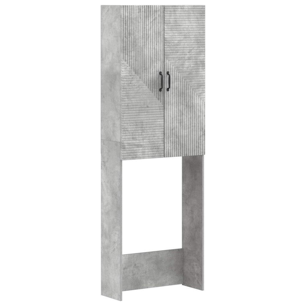 vidaXL Toalett skåp HAARLEM Betonggrå 66 x 25,5 x 190 cm