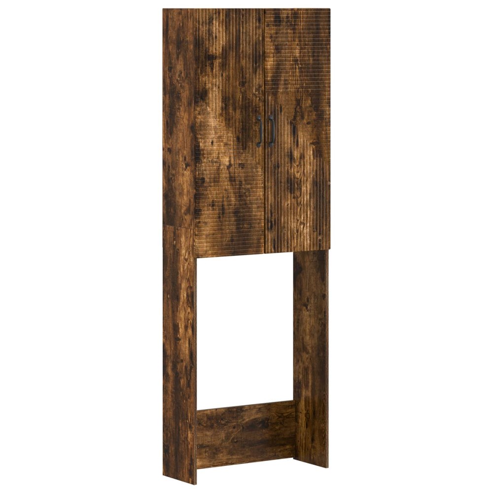 vidaXL Toalett skåp HAARLEM Rökt ek 66 x 25,5 x 190 cm Konstruerat trä