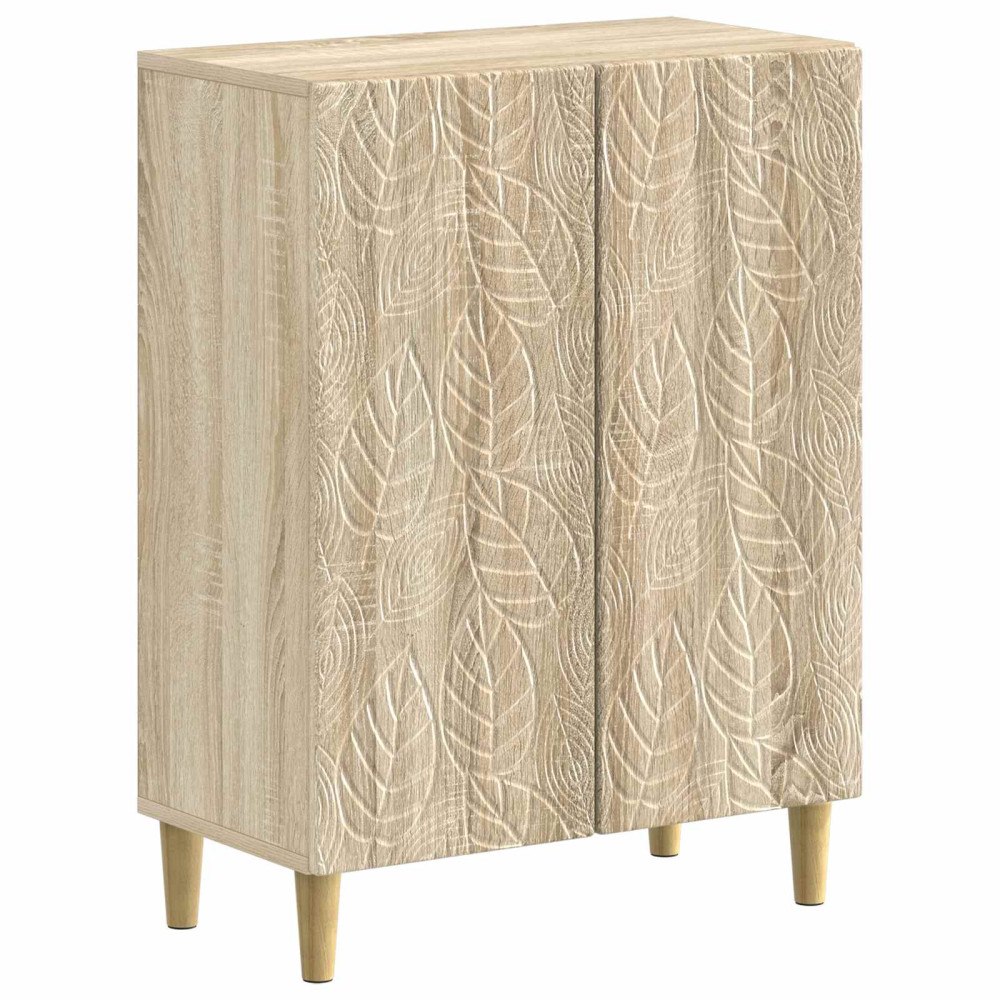 vidaXL Badrumsskrubb DELFT Sonoma-ek 59,5 x 31 x 80 cm Konstruerat trä