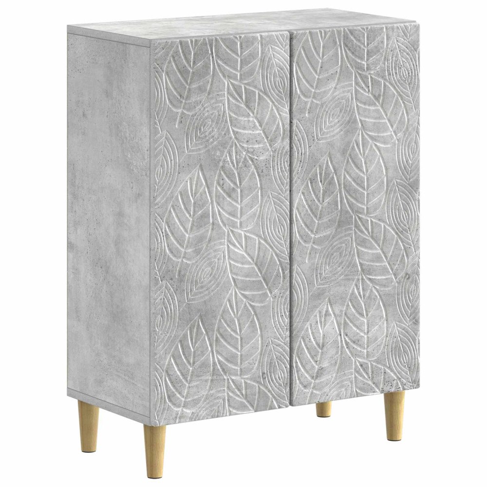 vidaXL Badrumsskrubb DELFT Betonggrå 59,5 x 31 x 80 cm Konstruerat trä