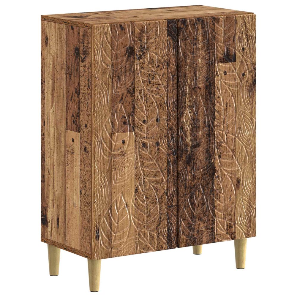 vidaXL Badrumsskrubb DELFT Gammalt trä 59,5 x 31 x 80 cm