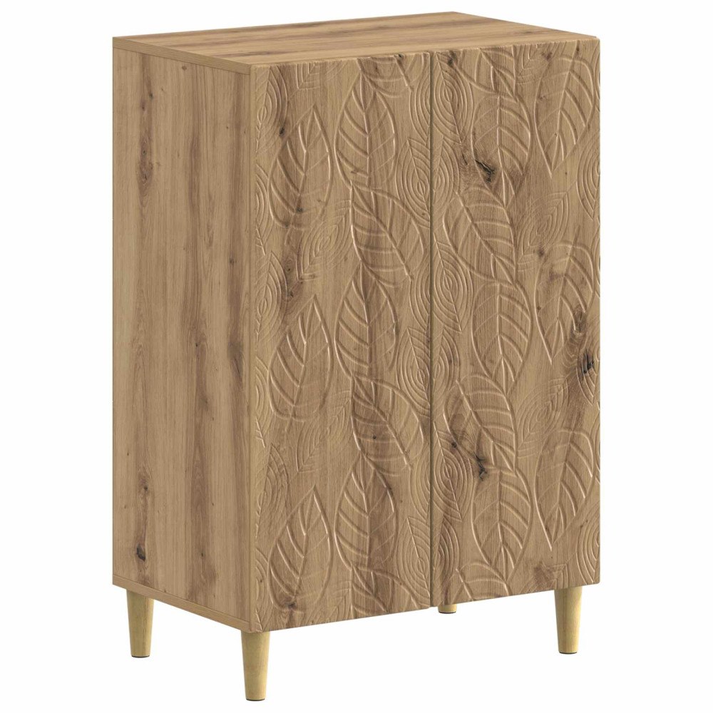 vidaXL Skoskåp DELFT 59,5 x 39,5 x 90 cm Konstruerat trä Artisan-ek