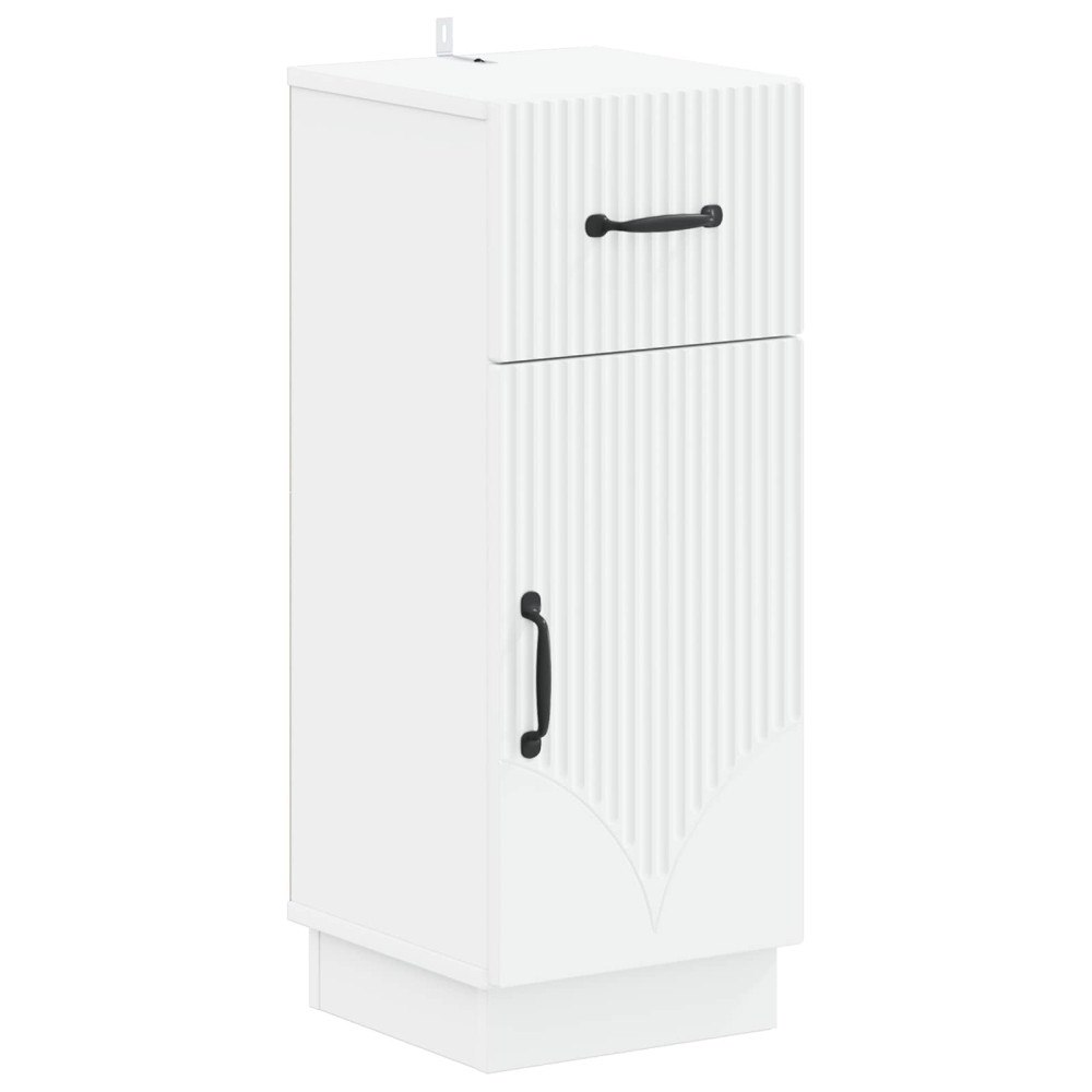vidaXL Badrumsskrubb HOORN Vit 30 x 31 x 77 cm Konstruerat trä