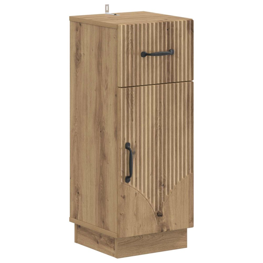 vidaXL Badrumsskrubb HOORN Artisan-ek 30 x 31 x 77 cm Konstruerat trä