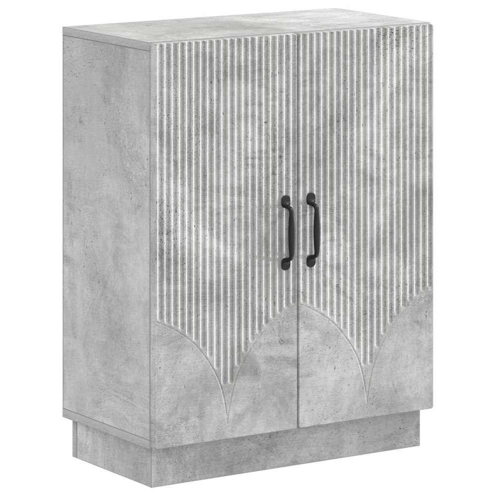 vidaXL Badrumsskrubb HOORN Betonggrå 59,5 x 31 x 77 cm Konstruerat trä