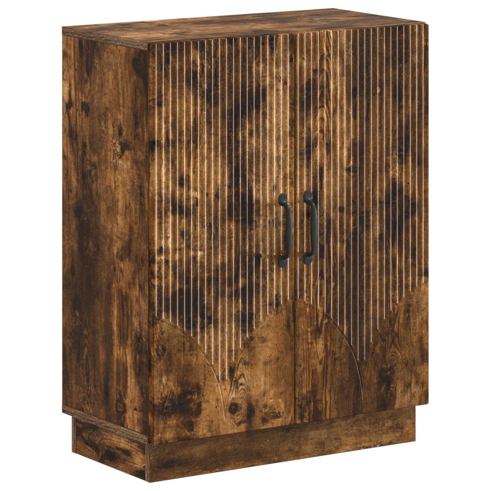 vidaXL Badrumsskrubb HOORN Rökt ek 59,5 x 31 x 77 cm Konstruerat trä