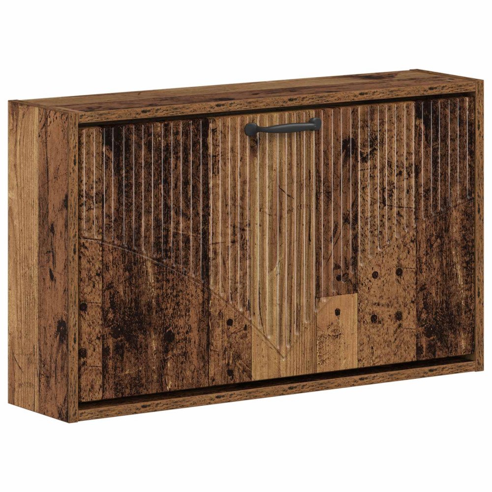 vidaXL Väggmonterad skoskåp HOORN 71 x 17 x 43 cm Konstruerat trä